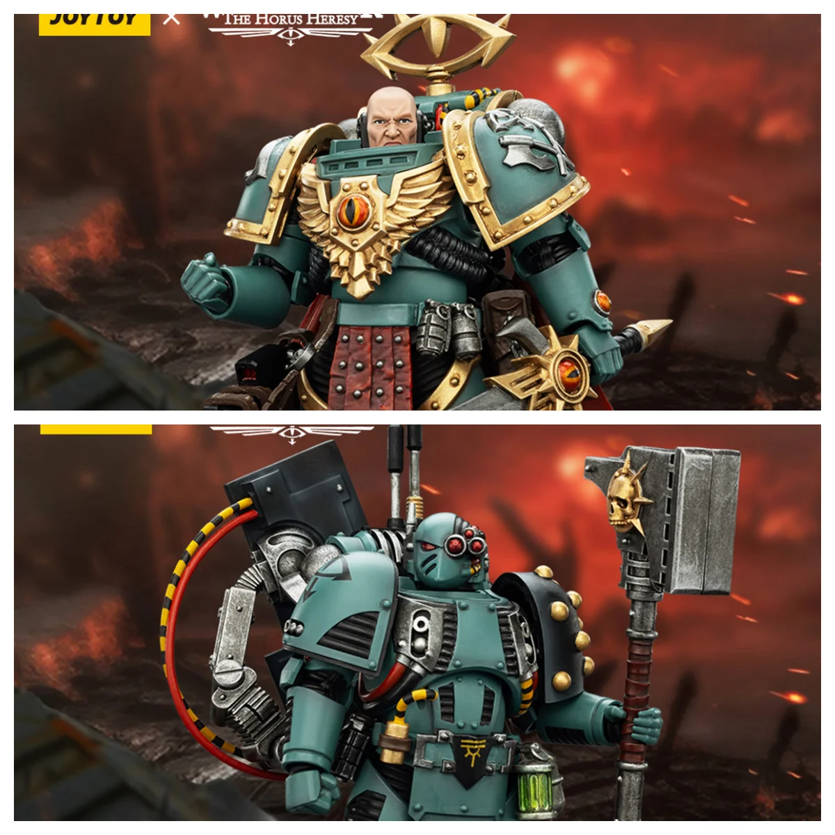 

HIPLAY JOYTOY Warhammer 40,000 Sons of Horus Siege Breaker Captain of the 18th Company 1/18 Scale Action Figure