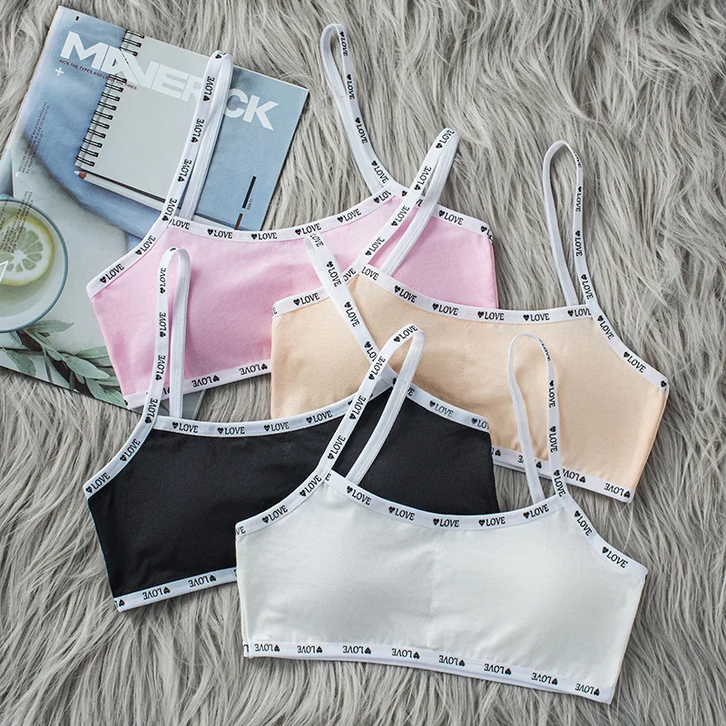 

Детский бюстгальтер, бандо для учащихся младшей и старшей школы, женское нижнее белье, блестящее нижнее белье, обхват груди