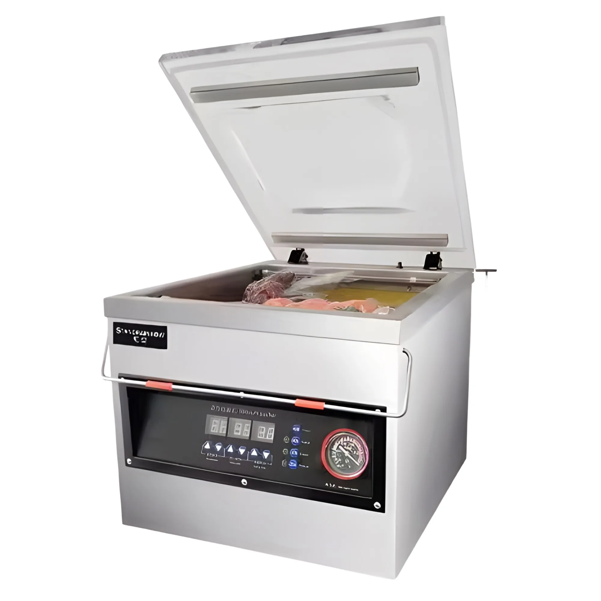 HB-340A Heavy Duty Automatic Vacuum Sealing Machine Industrial Grade For Meat Seafood Wet Dry Food Preservation