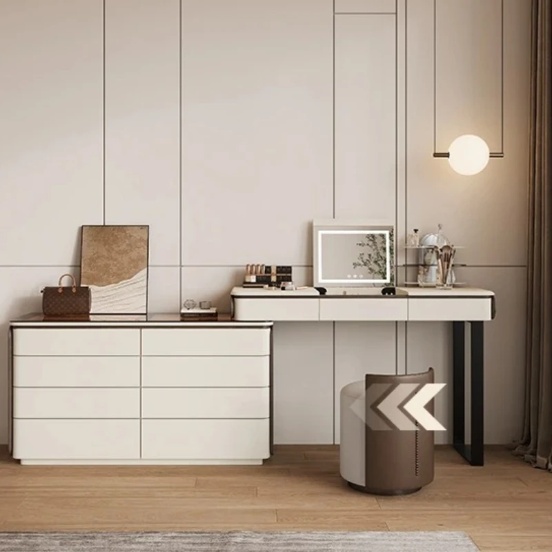 

Telescoping Makeup Dressing Table Vanity with Bedroom Hairstyles Toiletries Table Storage Locker Maquillaje Girl Home Furniture