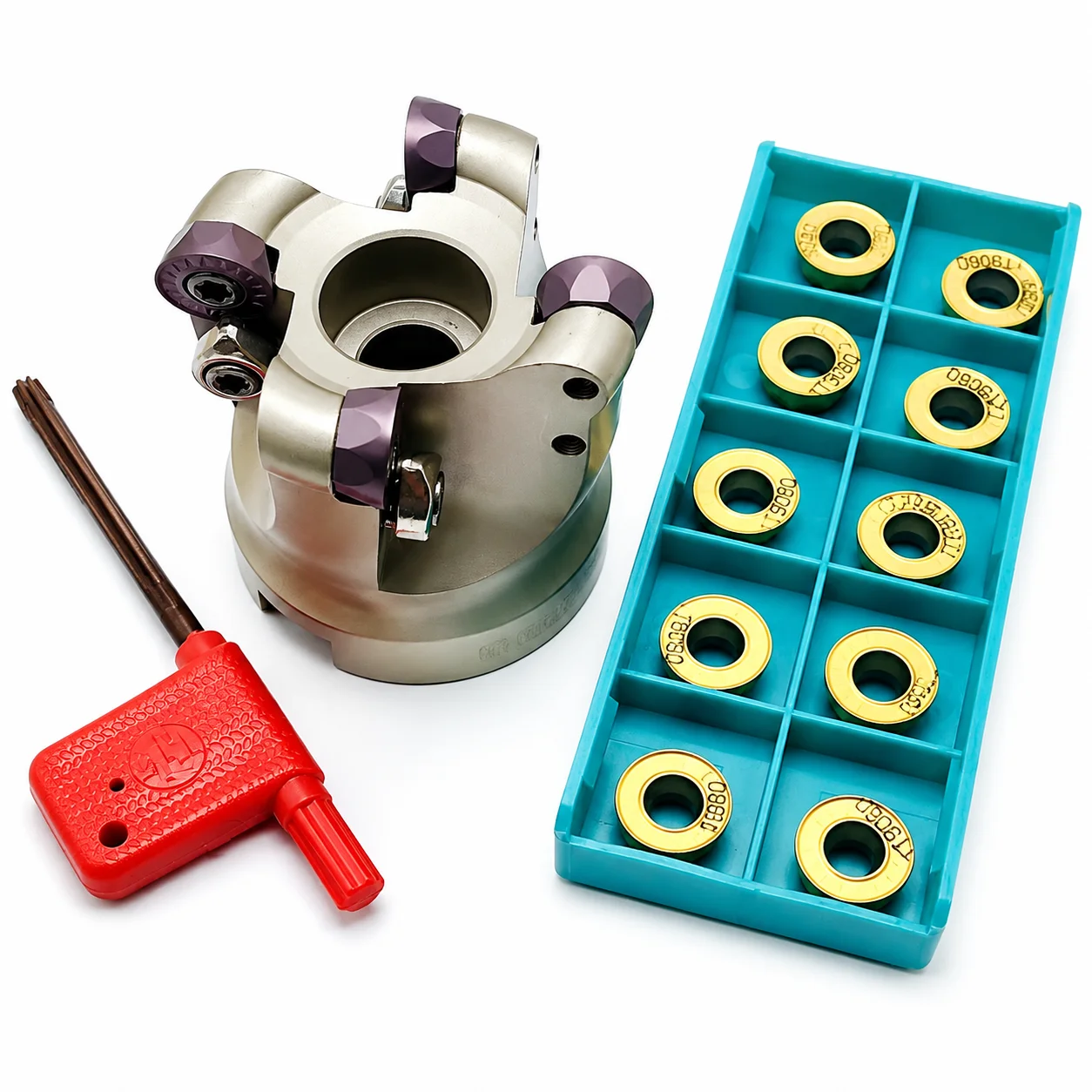 EMR6R50-22-4T EMR6R63-22-4T EMRW6R80-27-6T Milling Cutter Head For RPMT1204 Carbide Inserts CNC Face Milling Tool Seat