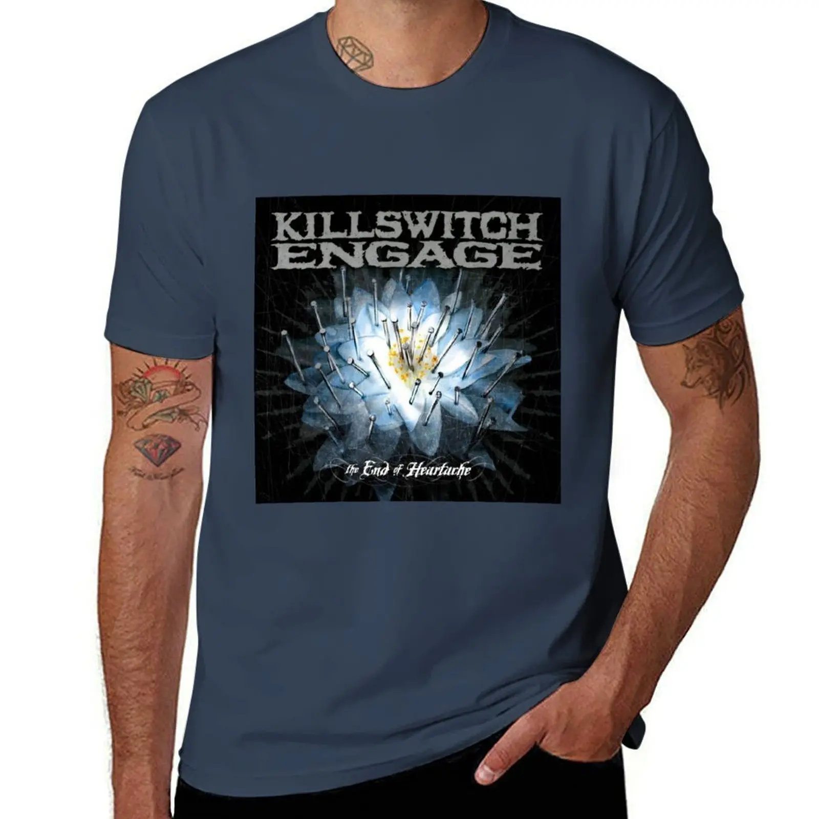 

Killswitch Engage the end of heartache 2 T-Shirt cotton t shirt man funny t shirts cotton t shirts designer T-Shirt