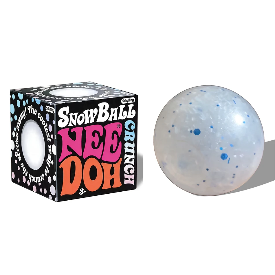 2026 Neuer Stil Schylling Schneeball Crunch NeeDoh Squishy Fidget Spielzeug Weißer Crunch Schneeball Stressabbau-Spielzeug – Detail 6