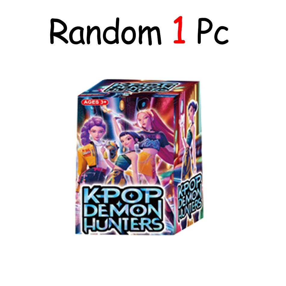 12 pezzi Kpop Demon Hunters serie di figure anime casuali scatola cieca mini bambola anime decorazioni carine figurine modello giocattoli regali di Natale per bambini