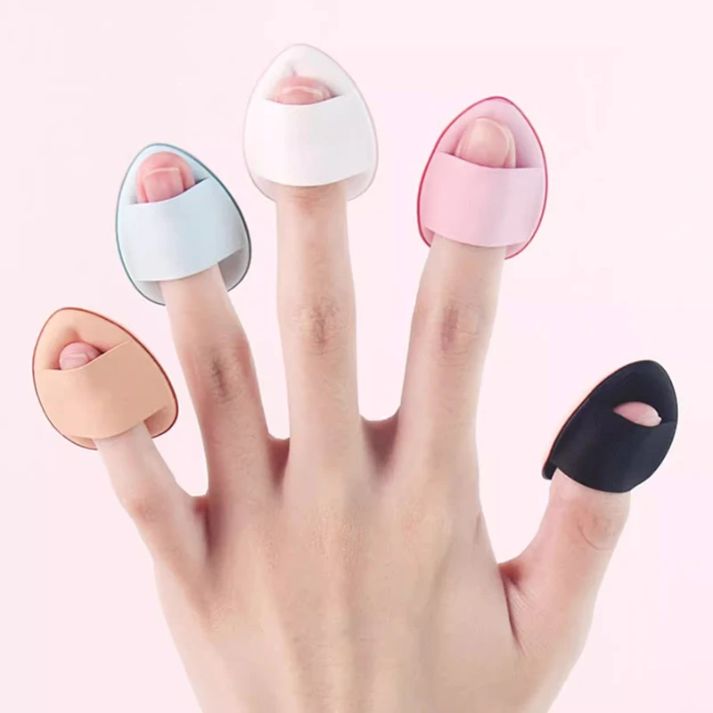 1-10Pcs Small Makeup Puff Mini Fingertip Puffs For Concealer Foundation BB Cream Facial Cosmetic Applicator Makeup Tools ﻿3*4cm