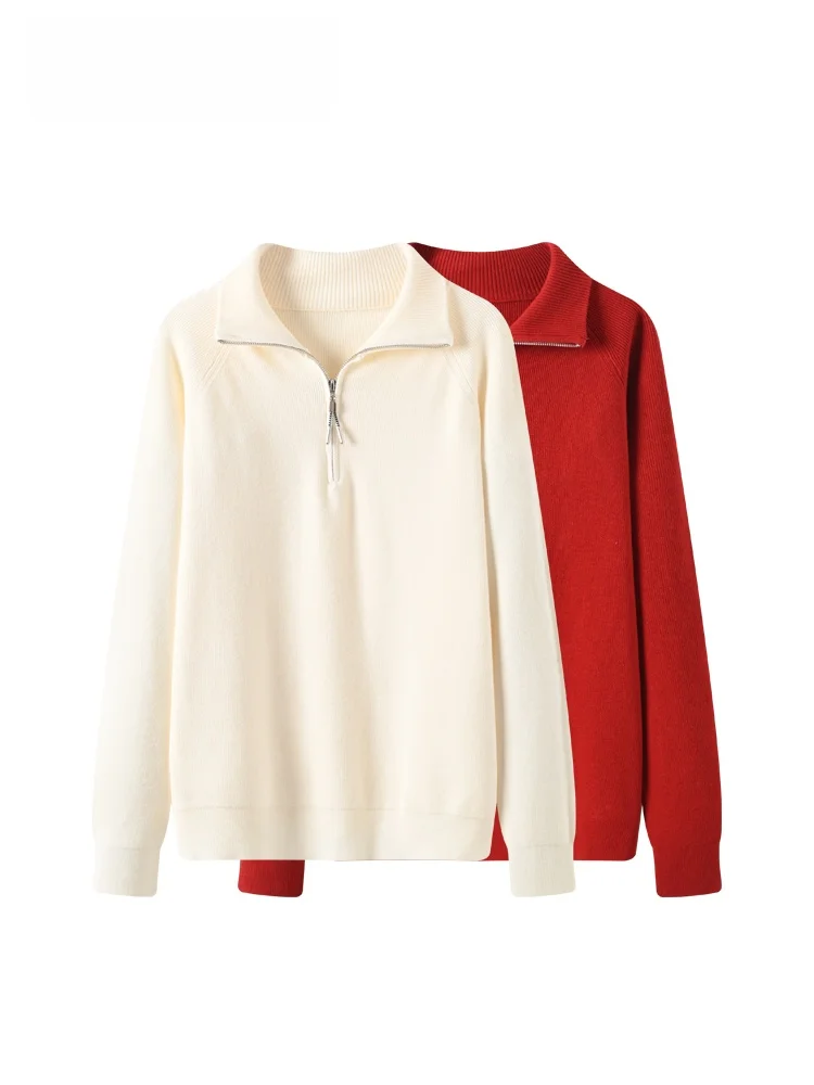 

CaraCLUB plus Size Long Sve Turn-down Collar Sweater Women Early Spring New Sle Slimming Loose Faionable Top