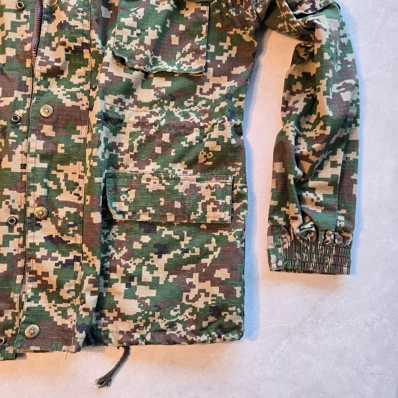 التكتيكية العسكرية الرقمية سترة عسكرية الرجال الجيش بكسل كامو معطف الصيد في الهواء الطلق قميص BDU #4