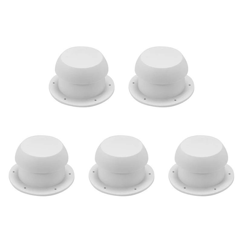 5X Round Mushroom Head Shape Ventilation Cap For Rv Accessories Top Mounted Round Exhaust Outlet Vent Cap