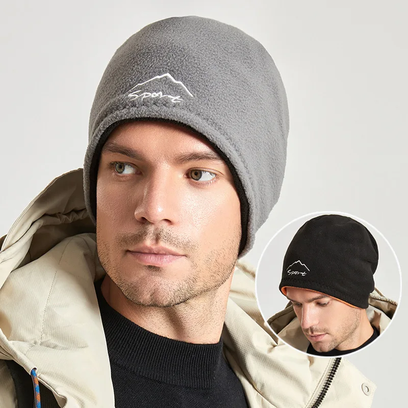 Warm Hats for Men Fashion Ear Cover Cap Soft Men Hats Snowboard Cycling Running Windproof Hats Accessories for Men