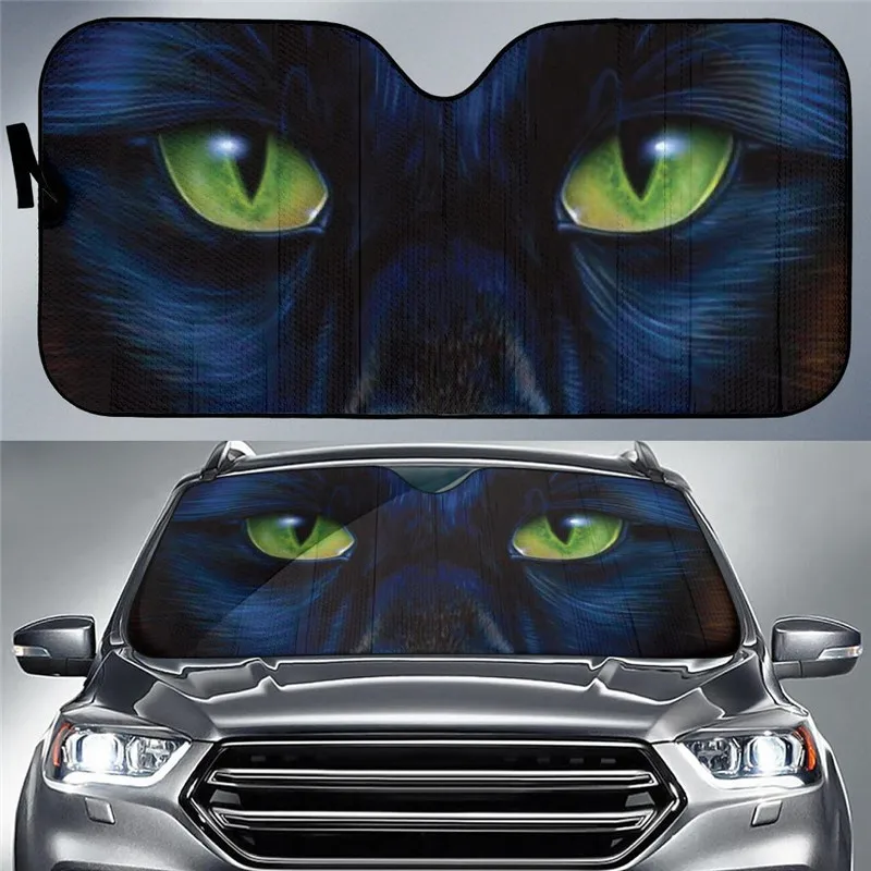 Fashion Design Car Accessories Dark Animals Eyes Car Sun Shades Universal Car Windshield Covers Sun Shade Durable 2021 Hot Sale