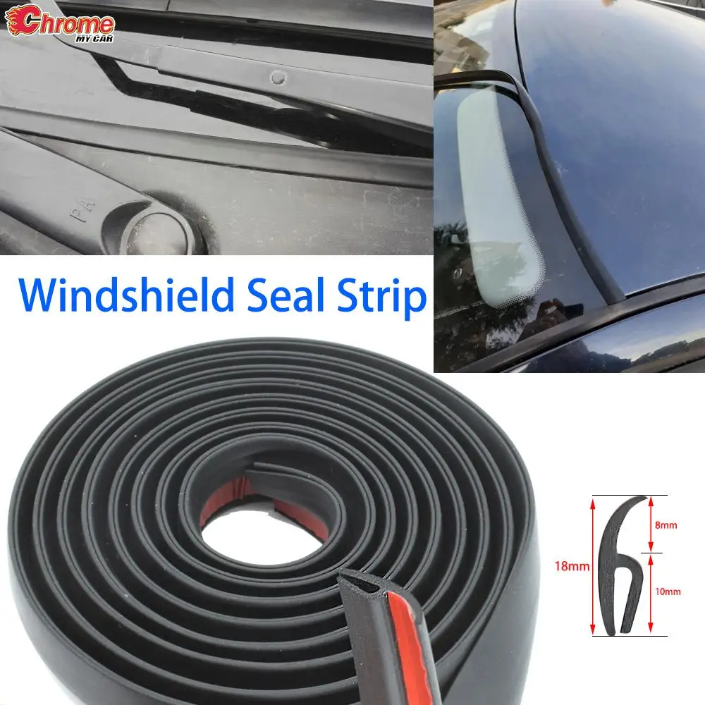 

4M Universal Rubber Front Rear Windshield Edge Sunroof Seal Strip Weatherstrip Dustproof Sealing Strips For Auto Car Dashboard