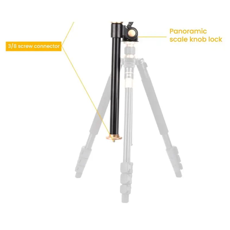 

N05R Horizontal Bar Camera Bracket Tripod Rotatable Multi-Angle Center Rod Support Tripod Extension Rod Bracket