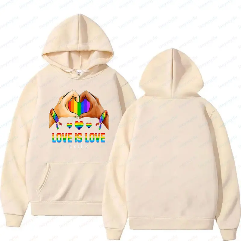 

Love Is Love Shirt Couple Love Wins Graphic Rainbow Retro Tee Sweatshirt High Quality Hoodie Women's Pullover Hoodies