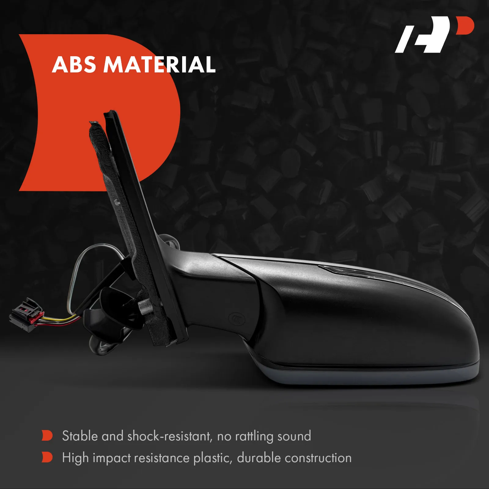 A-Premium Driver Side Power Door Mirror for Audi A4 S4 2010-2011 Manual Folding Blind Spot Detection Turn Signal Light Heated
