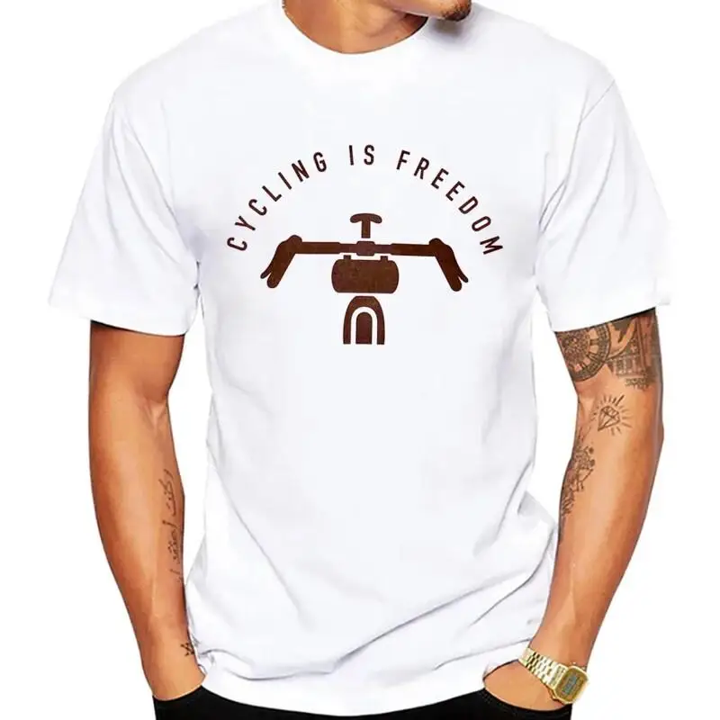 Cycling Is Freedom Gravel Bike T-Shirts Coole Herren Fixie Fixed Gear B