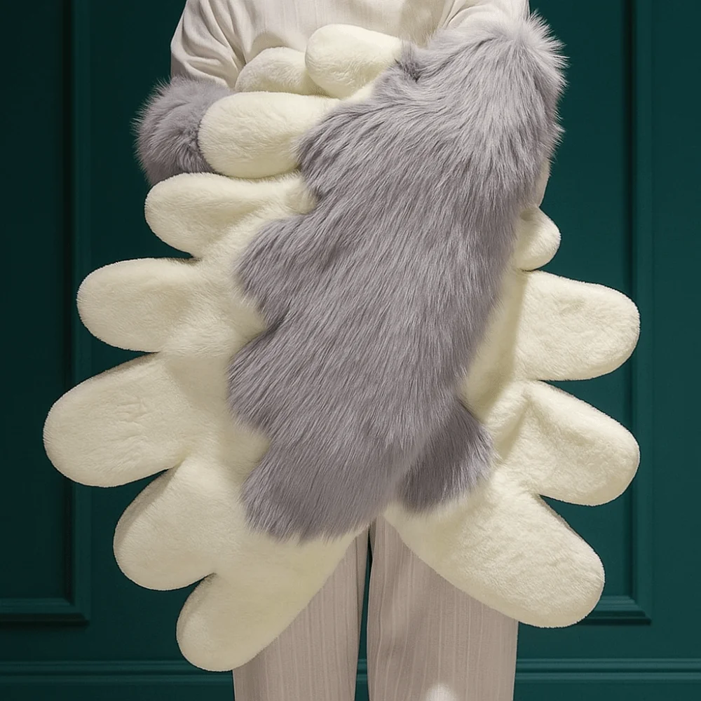 Role Play Cosplay Costume Wings Furry Party Accessories Girl Animal Wings Stage Performance Cosplay Props for Halloween Party