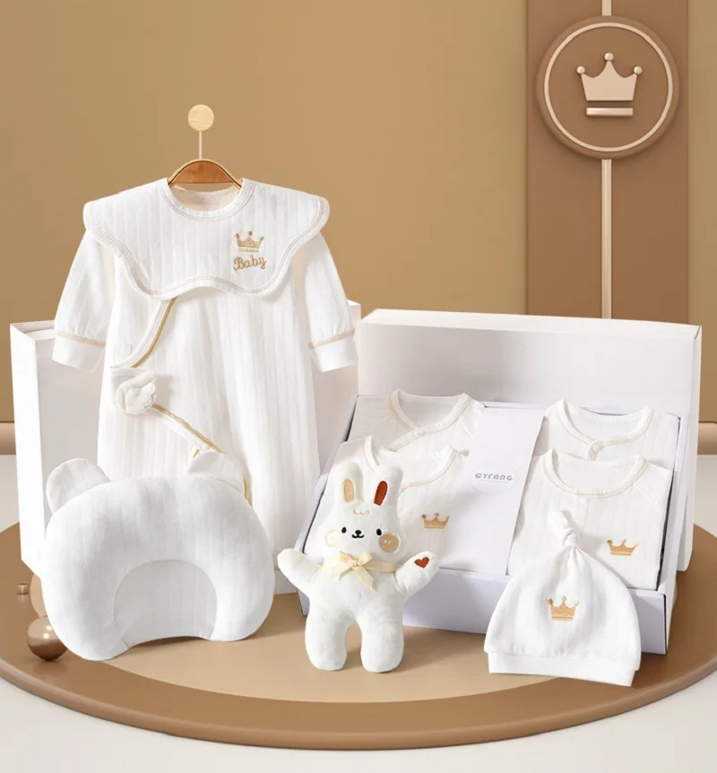 15/17/20 Pieces Newborn Baby Boys Clothes Sets 100% Cotton Toddler Girls Costume Outfits Infant Baby Gift Sets For a 0-6 Months