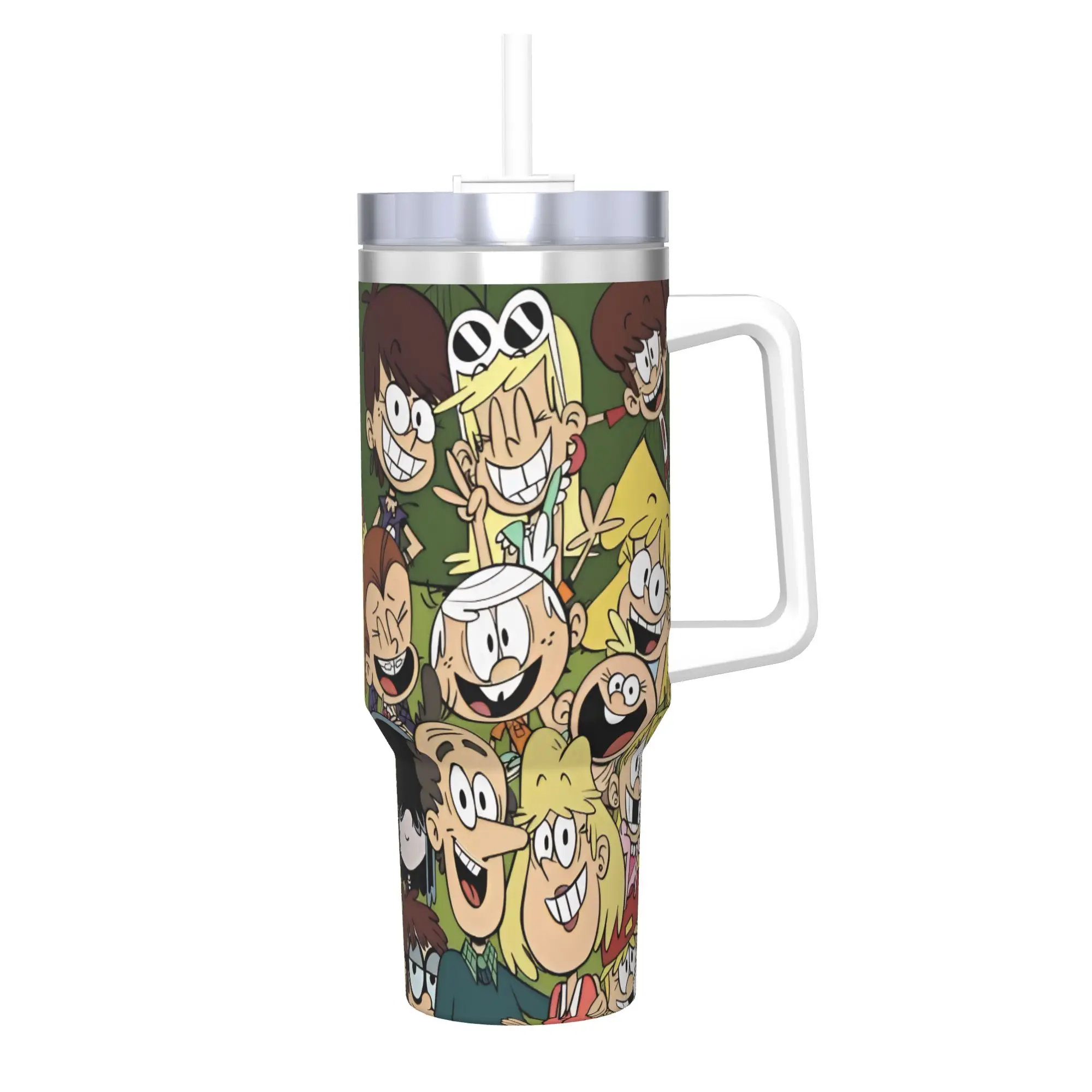 The Louds Houss  40oz Tumbler Stainless Steel Double Wall Vacuum Insulated  Travel Mug With Straw