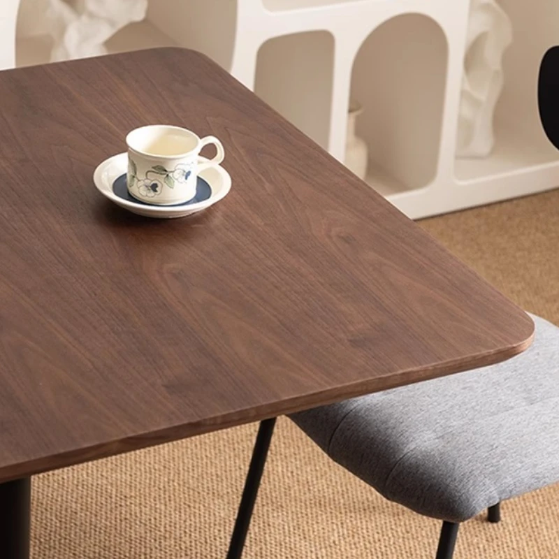 Meja Nordik Meja Kafe Sudut Persegi Tinggi Kesederhanaan Meja Kafe Pusat Santai Furnitur Kafe BesiфейMHKFZ