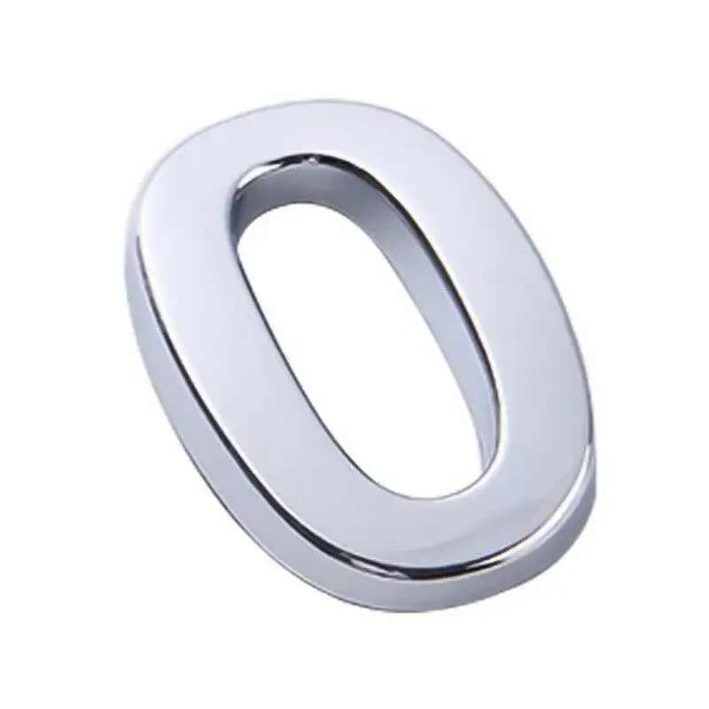

10cm 12cm ABS Acrylic Numeral Tag 3D Silver 0 To 9 Number Self-Adhesive Plate Sign For Home Mailbox Hotel Address Door Label