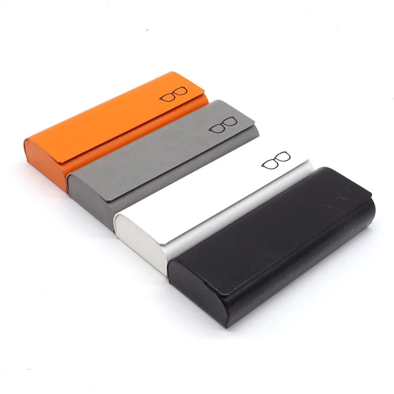 

Durable Artificial Leather Eyeglass Case Portable Anti-Pressure Simple Design High-End for Sunglasses Protective Storage Case