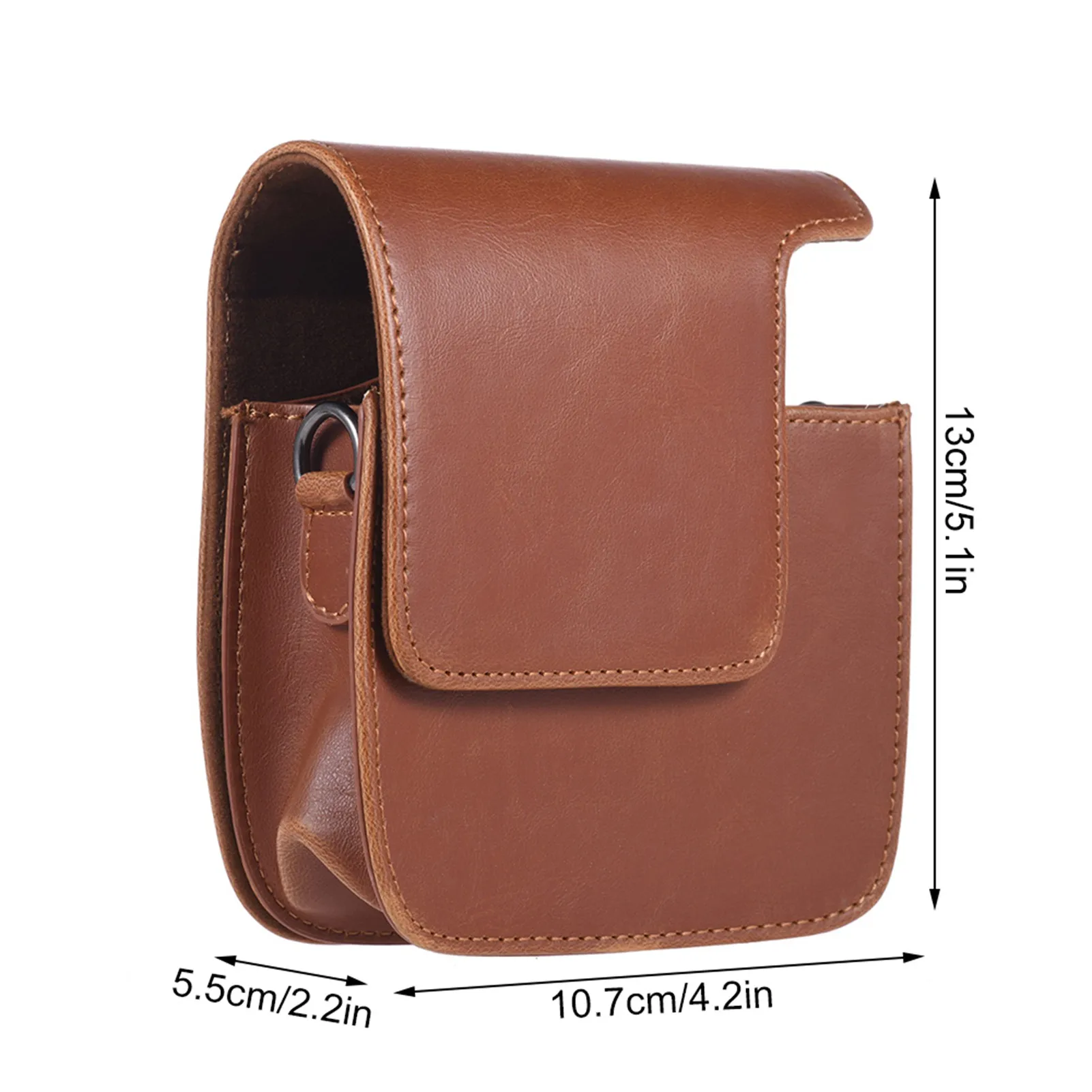 カメラケース ヴィンテージ PU 保護カメラケース バッグ ポーチ カバー プロテクター ストラップ付き 富士フイルム ミニ 90 インスタントフィルムカメラ用