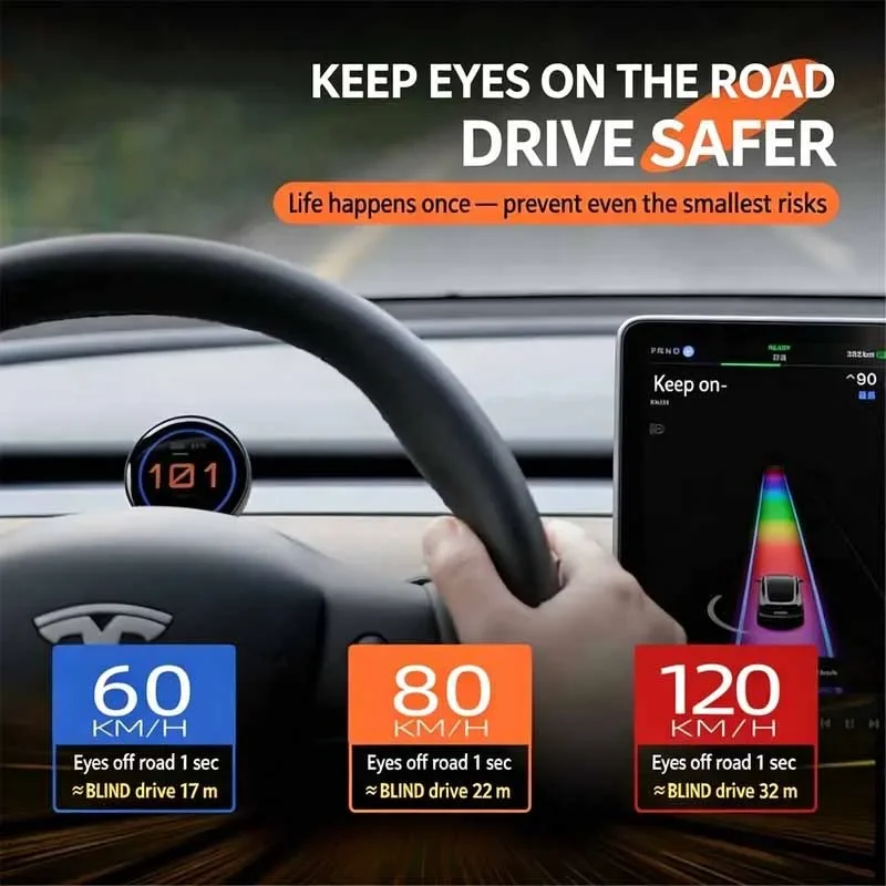 Dashboard HUD Dashboard Model Y 3 Performance Wireless Cluster Speedometer, Tesla Modified Car Accessories, Easy Installation