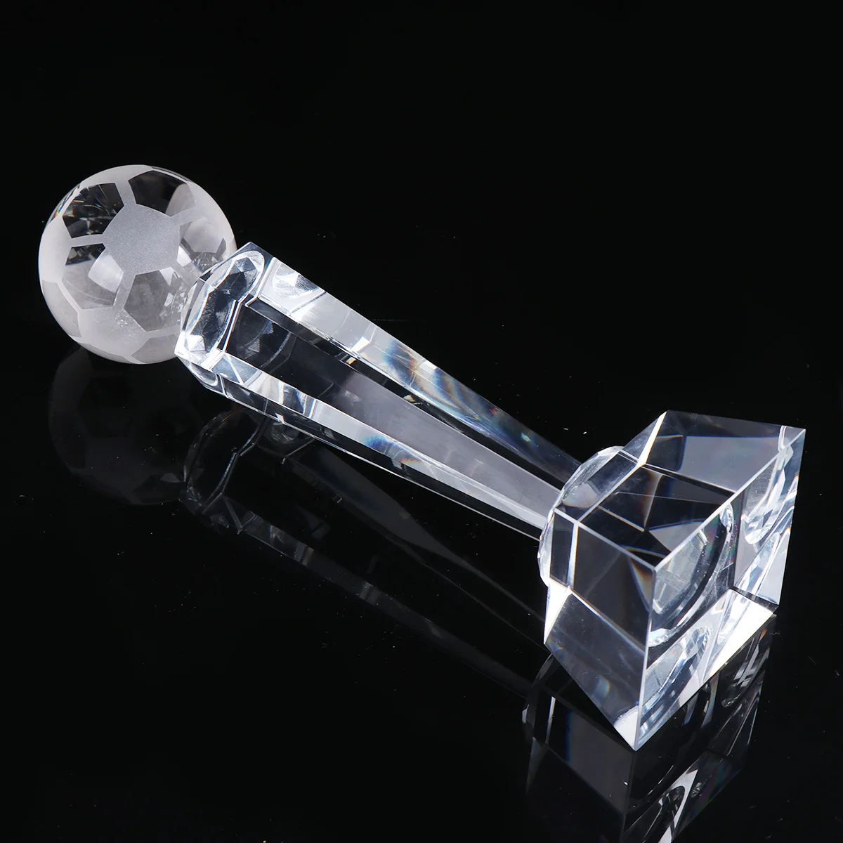 

Crystal Soccer Trophy Smooth Bright Quartz Crystal Award for Spelling Bee Kids Trophy Cup Trophies Cup Trophies