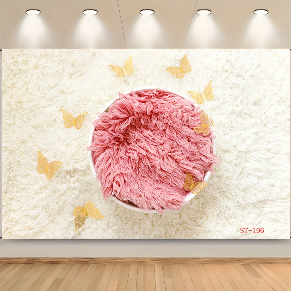 

ZHISUXI Baby Newborn Floral Basket Photography Backdrops Props Children Birthday Party Photo Studio Background VT-03