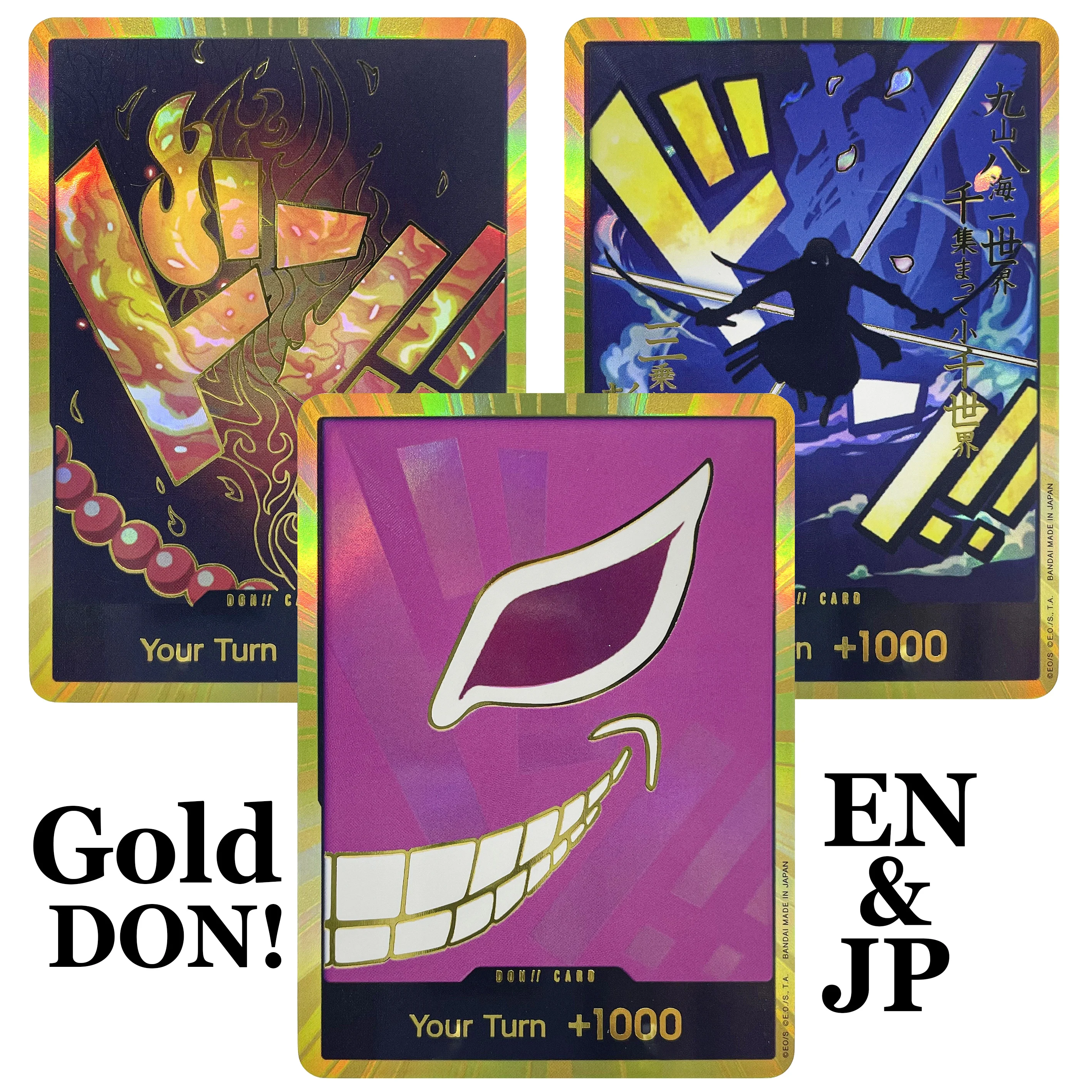 

ОДИН ЧАСТЬ Золотой НЕОН! Коллекция Proxy Single Card Ace Donquixote Doflamingo Zoro Kid Law OPCG One Piece Game Card