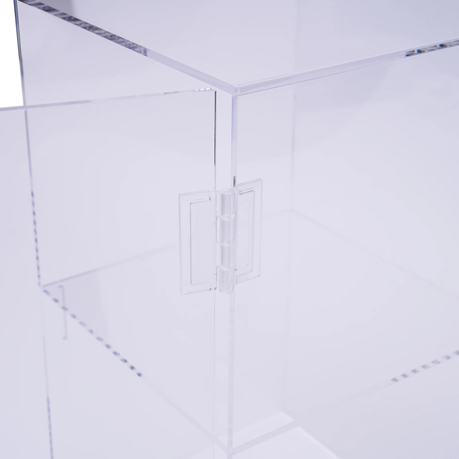 Transparent Acrylic 20x20x35cm Lock Display Case, Double-layer Dustproof Display Case, Acrylic Sample Display Case