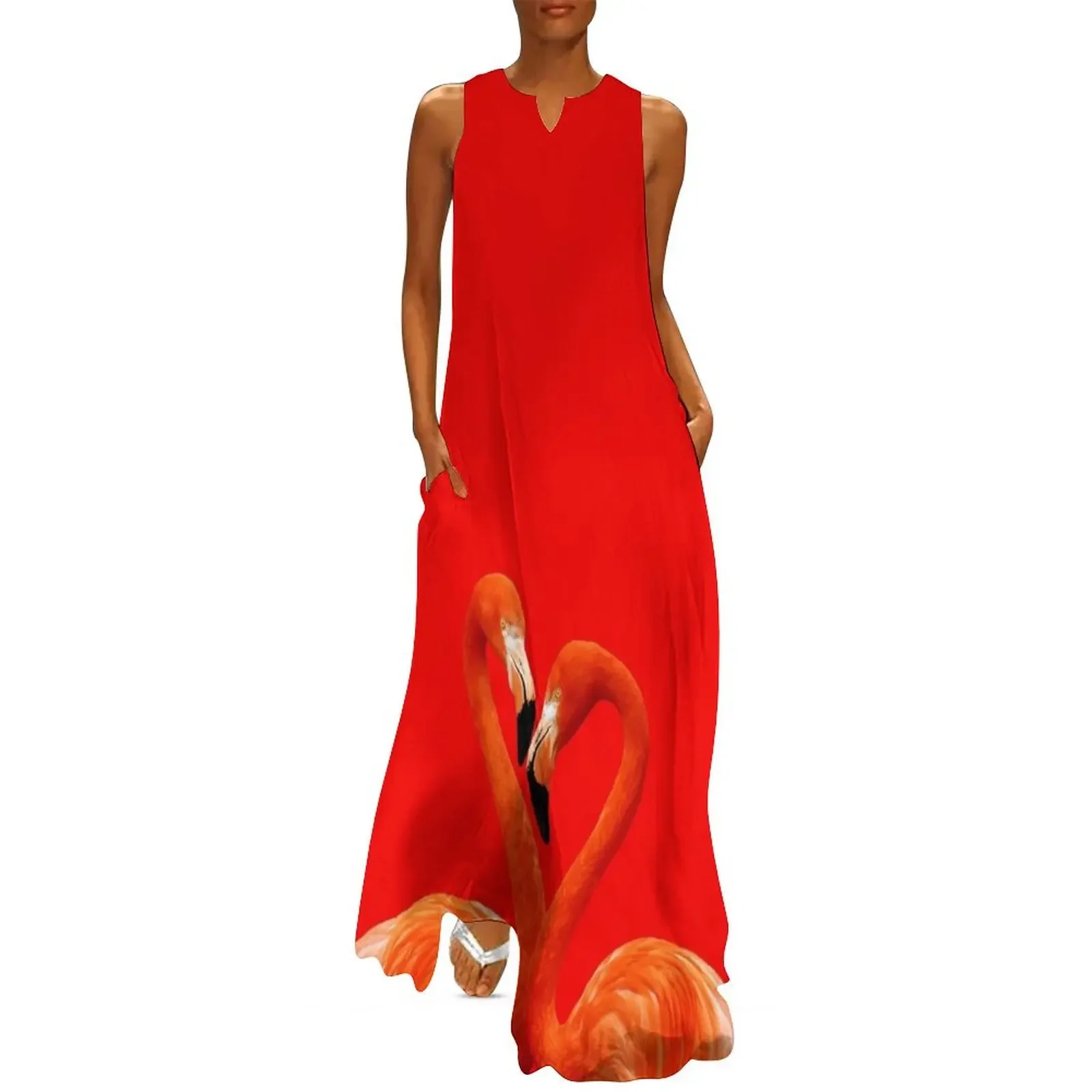 

Flamingo Long Dress elegant evening dresses for women 2025 summer clothes for women Dress