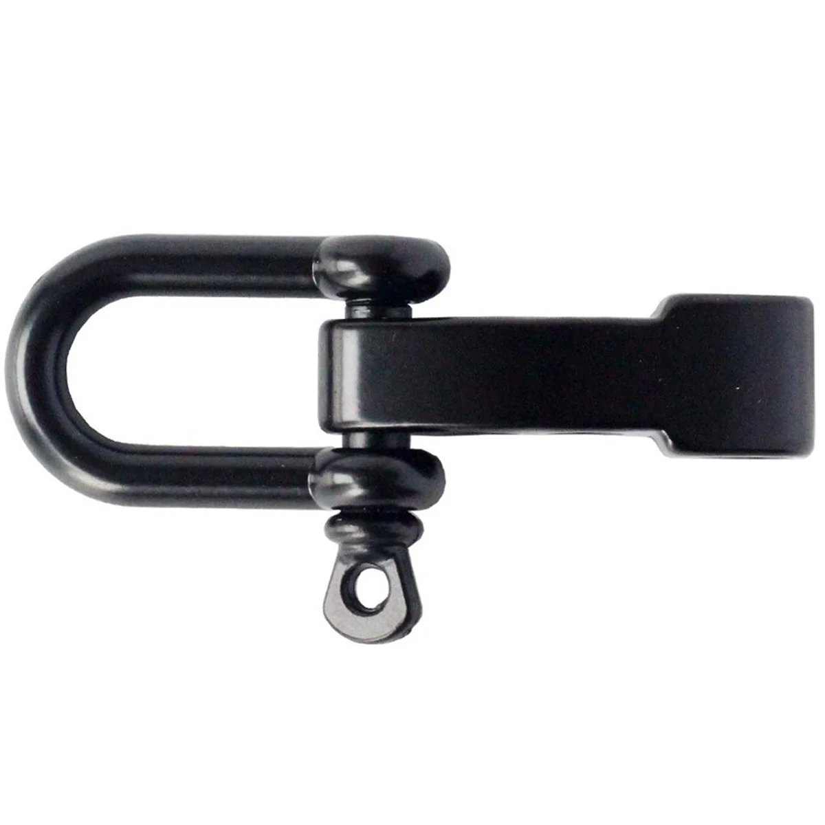 SMIEA 10Pcs Paracord Bracelet Shackle Buckle, Bow Anchor Shackle Clasp D Shackle Clip Adjustable for Survival Bracelet Black