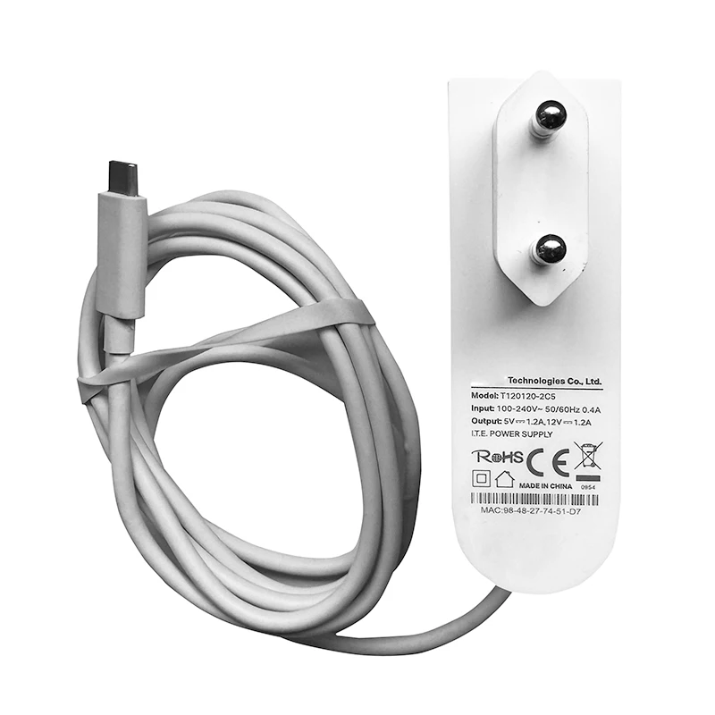 USB C Power Adapter for TP-Link Deco P7 TP-Link Deco M5 V1 Charger Power Cable 12V 1.2A USB C Plug T120120-2C5 Charger Cord