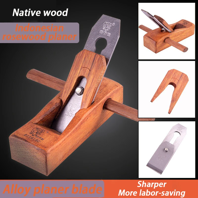 Rosewood Hand Wood Planer Blades Woodworking Flat Plane Trimming Carpenter Tools Handicraft Processing Hand Planes Manual Tool