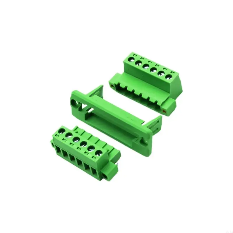 Solderless Push in Terminals with Flange Fixed Panel 5.08Mm Through Wall Terminals Block for Home and Industrial Use
