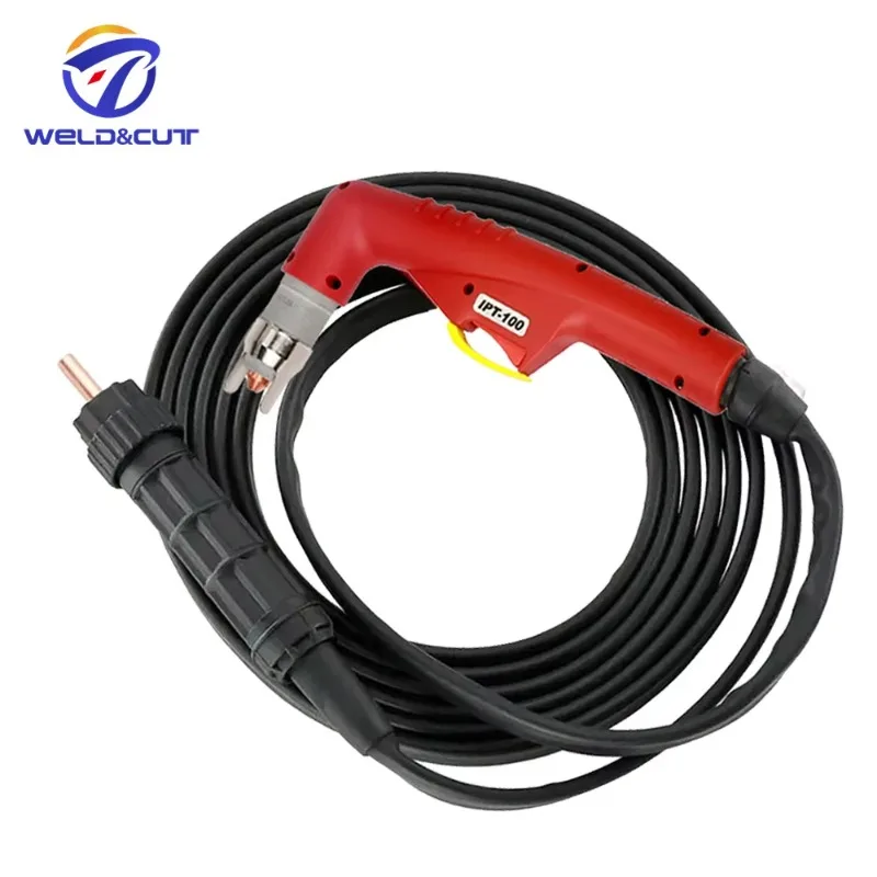 IPT100 PT100 Cnc Plasma Cutting Torch 5M Co2 Gas Air Cooled Gun With Central Connector