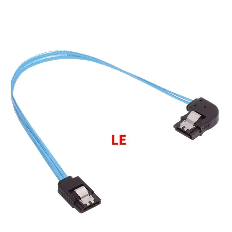 M51K-6Gbps SATA3.0 90-Degree Right-Angle Bend Data Cable 4Pcs Computer Hard Drive Cable Aluminum Foil Straight Elbow