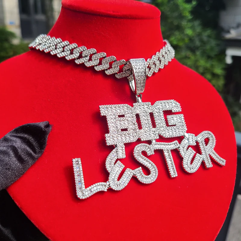 맞춤형 바게트즈 이름 펜던트 2가지 글꼴 개인 맞춤 단 - Name Necklace Custom 리뷰 및 가격
