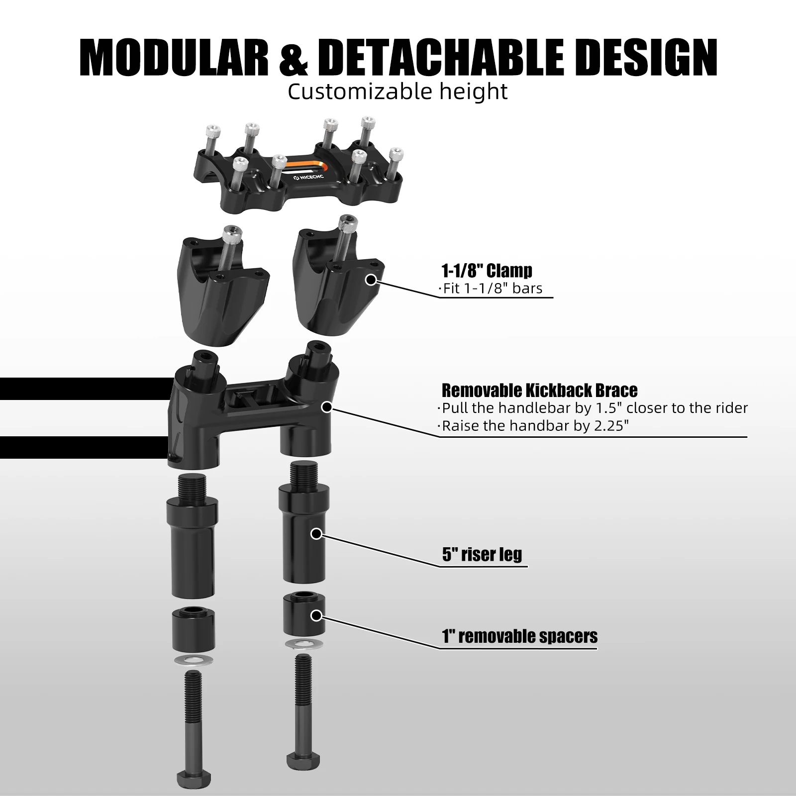 NICECNC Handlebar Riser 8