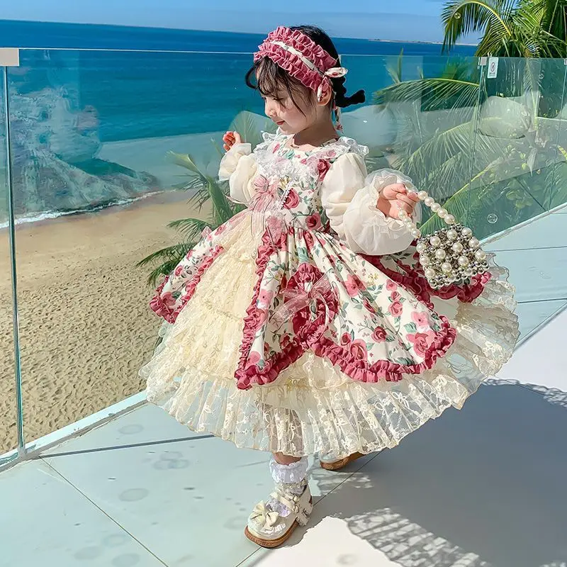 Girl Princess Lolita dress 2023 new little girl dress senior sense large child skirt