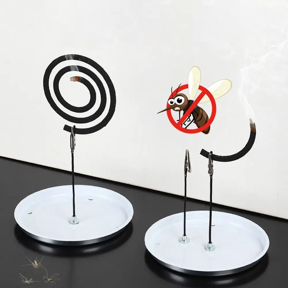 Stainless Steel Mosquito Coil Bracket Durable Multi-function Incense Clip Ash Tray Base Strong Magnetic Magnetic Support Frame