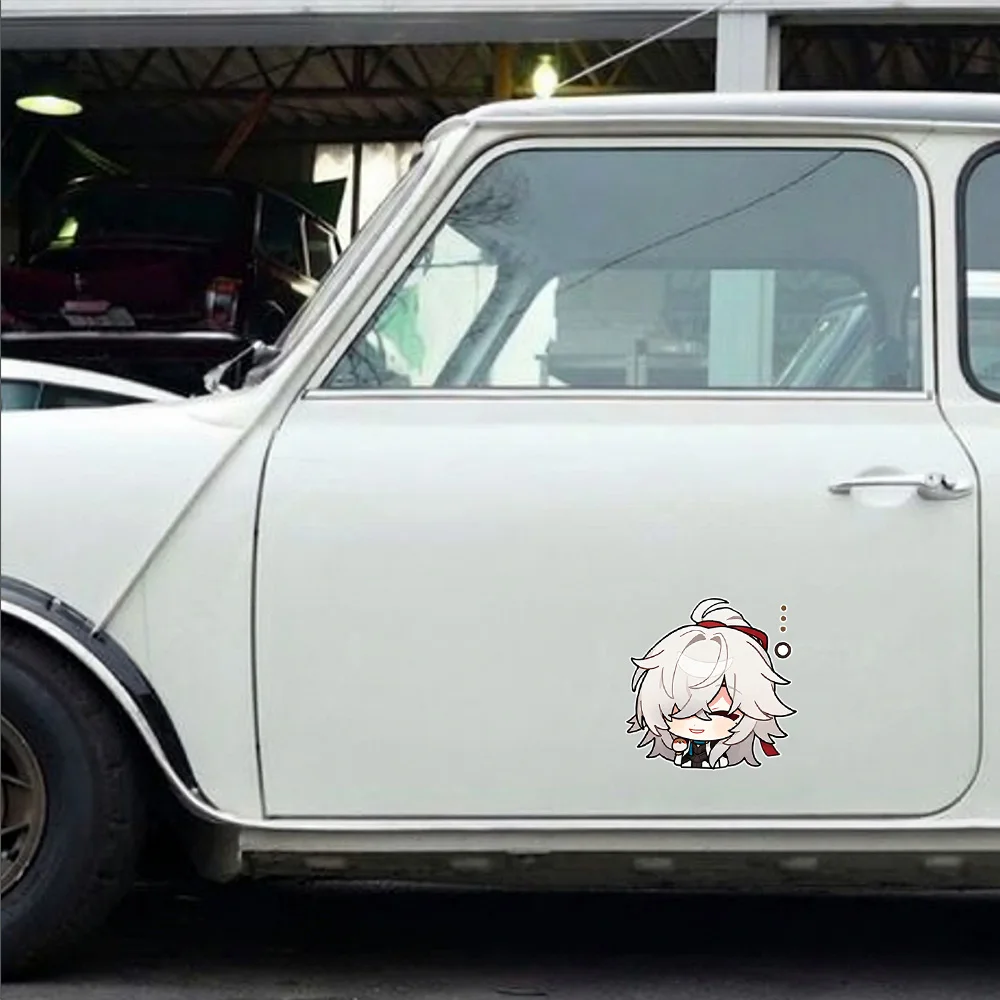 Cool Jing Yuan Honkai Star Rail Cartoon Car Sticker Fuel Cap Windshield Body Bumper Decoration Scratch-proof Vehicle Vinyl Decal