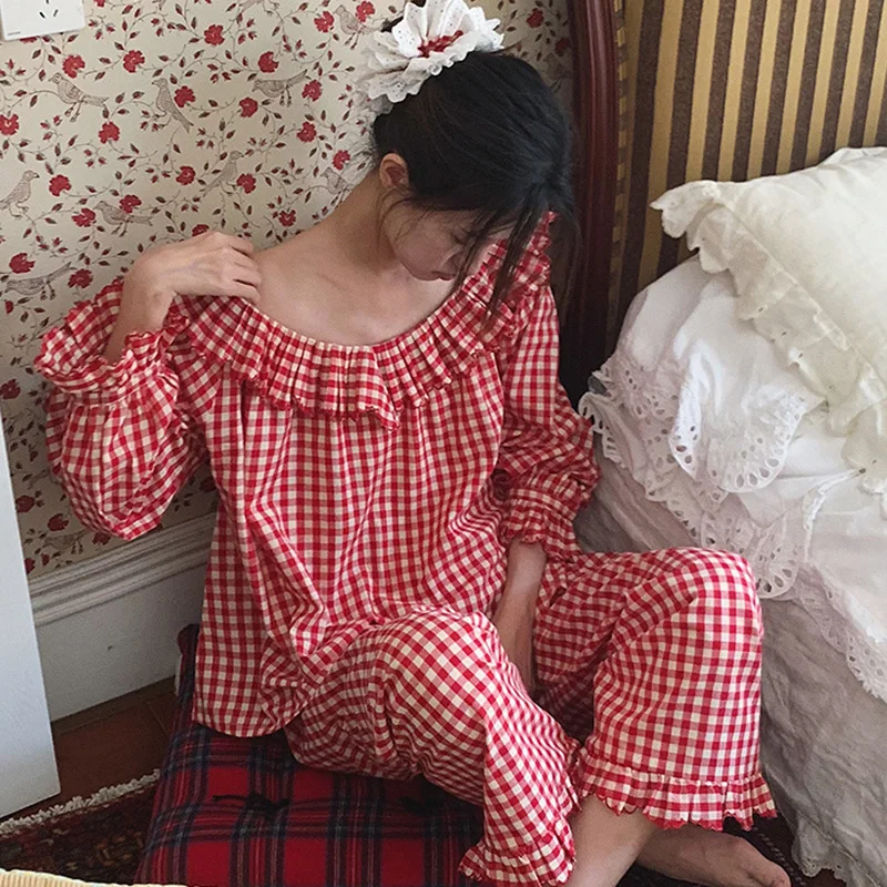 European Classical Morning Gown French Court Nightgown Women's Fairy Pajamas Lace Victorian Princess Sleepwear Home Wear