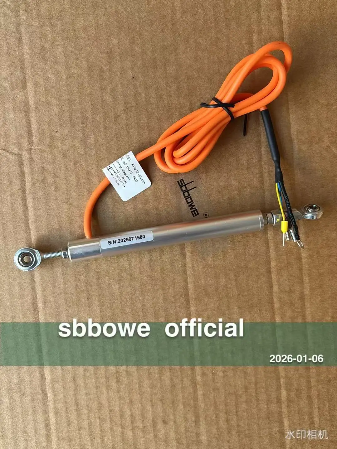 Potencjometr liniowy przemieszczeniowy KPM12J z czujnikiem skoku 25-300mm z dwustronnym przegubem kulowym - Wyprzedaż — zdjęcie 6