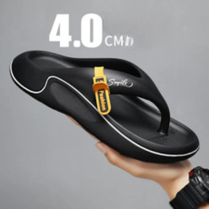 New 4.0 Upgraded Summer Men's Outdoor Air Cushion Sandals Beach Non-slip Wear-resistant Soft Quick Drying Bathroom Flip-flops