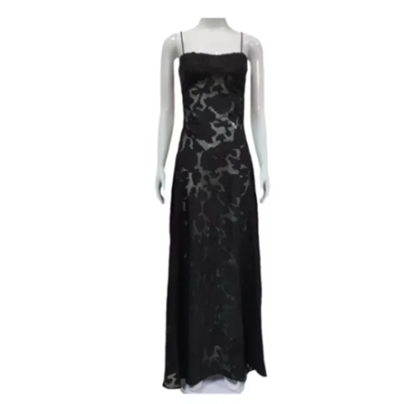 فستان صيفي لطيف مثير بدون أكمام بدون ظهر مزين بالزهور للنساء لقضاء العطلات والمواعدة فساتين طويلة للفتيات الحارة رداء نادي الحفلات