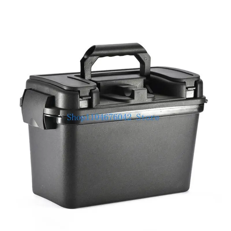 5asd Heavy Duty Watertight Fishing Tackle Organizers Portable Angler Tool Container With Lockable Lid For Gear