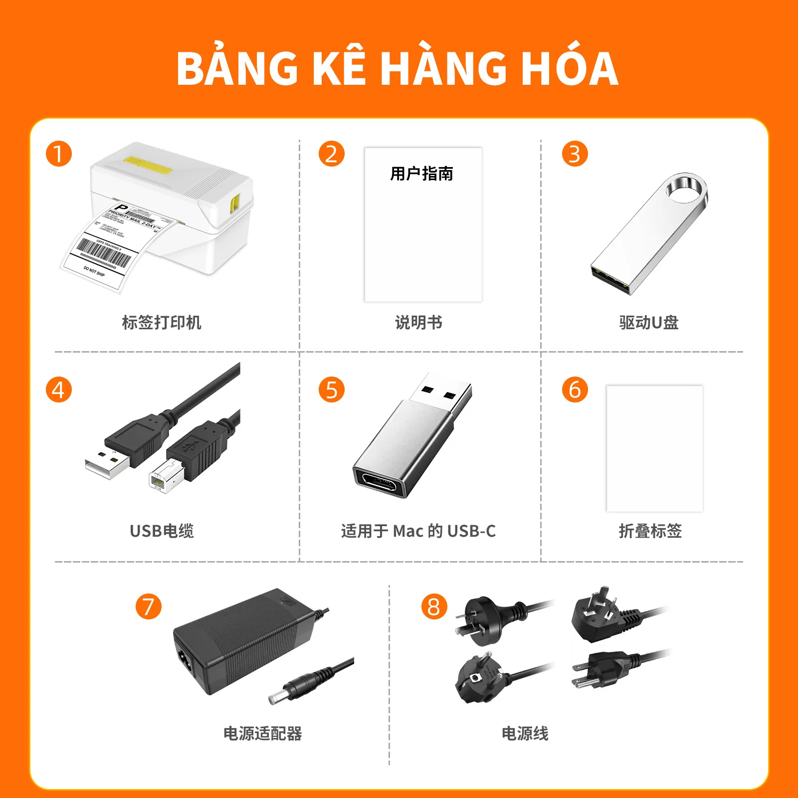 열 라벨 프린터, Lazada Shopee A7 A8 운송장 프린터