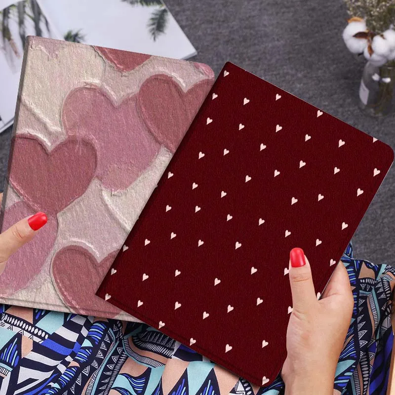 

Creative Color Love Heart Art For Xiaomi Redmi Mi Poco Pad 2 5 6s 7 7s Ultra Pro Max 14 12.4 12.1 inch Soft Tablet Case Gift